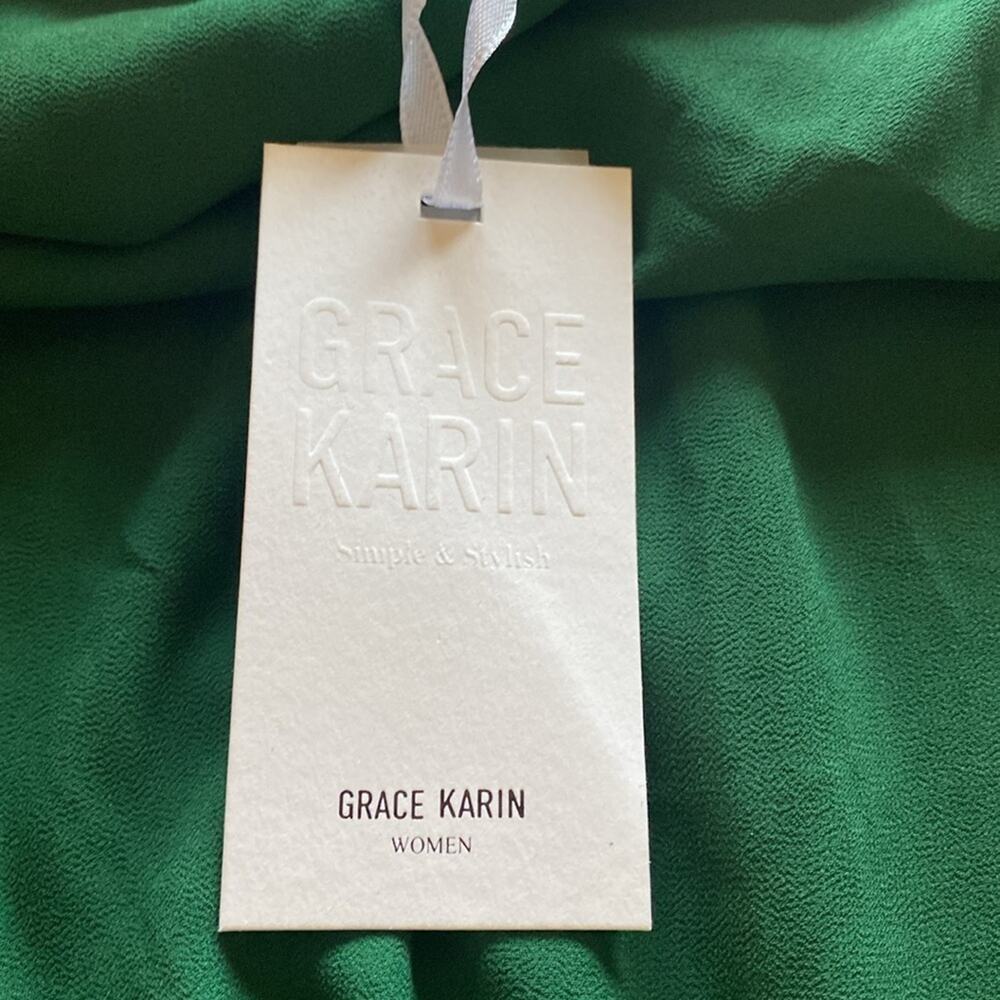 GRACE KARIN NWT Chiffon flutter sleeve party dress - Picture 5 of 8